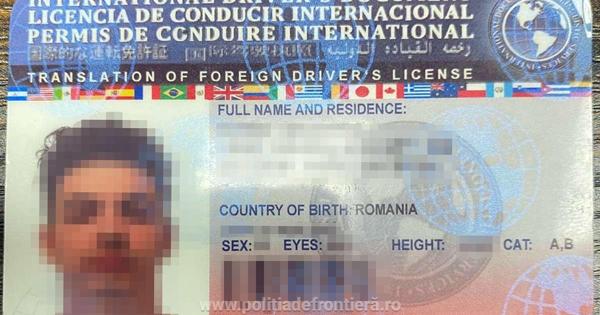 Minor din Dolj, oprit la volan cu un permis fals care părea emis în SUA