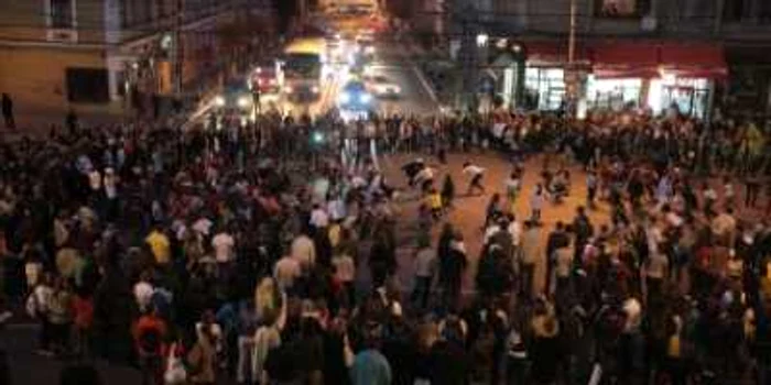 Cluj: VIDEO Flash mob uriaş în centrul oraşului