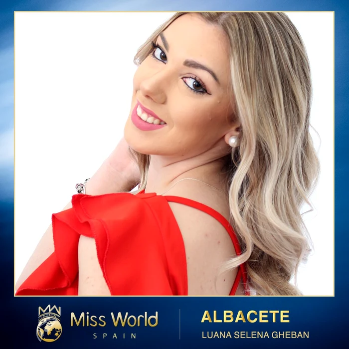 Tânăra va reprezenta provincia Albacete la Miss World Spania FOTO Twitter