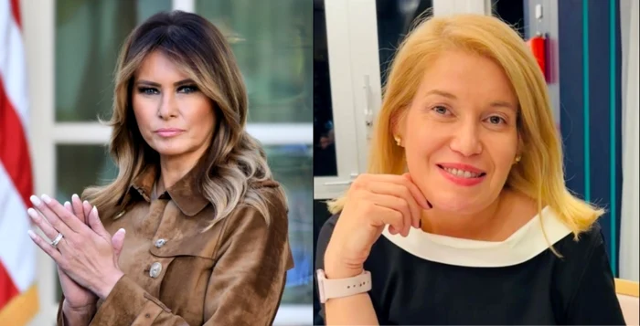 Melania Trump a lăudat-o pe Georgiana Pascu  / foto: Shutterstock, Facebook