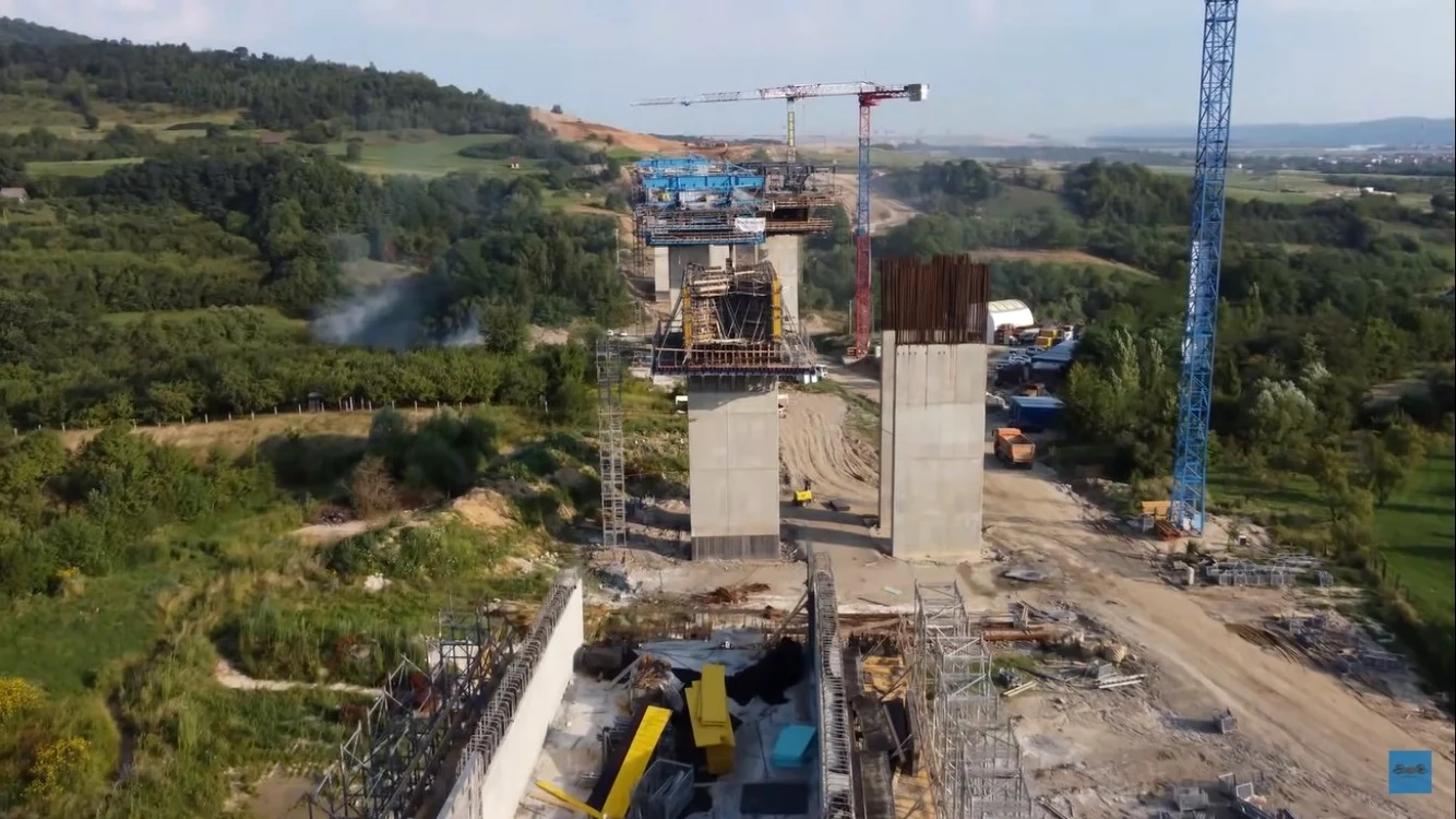 Construcţii ViaductTălmăcel, Foto: Facebook Cătălin Drulă