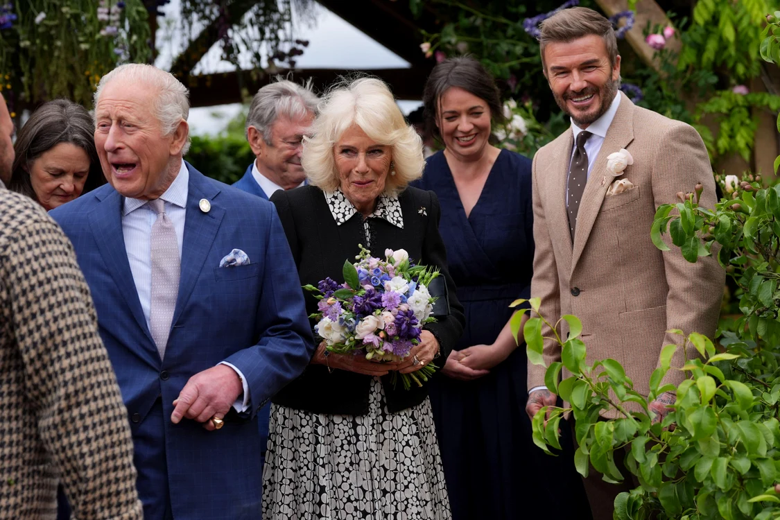 Regele Charles, Regina Camilla, David Beckham, Profimedia jpg