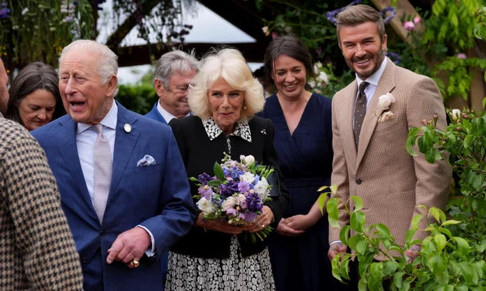 Regele Charles, Regina Camilla, David Beckham, Profimedia jpg