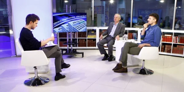  Medicul Sever Cristian Oană şi eticianul Emilian Mihailov la Adevărul Live FOTO David Muntean 