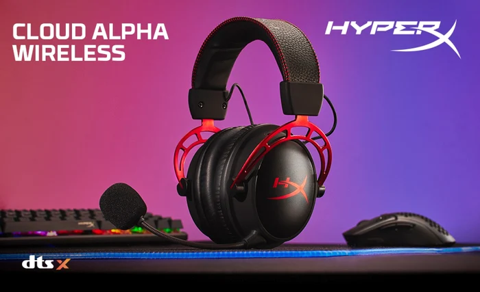 Căşti de gaming HyperX Cloud Alpha Wireless.