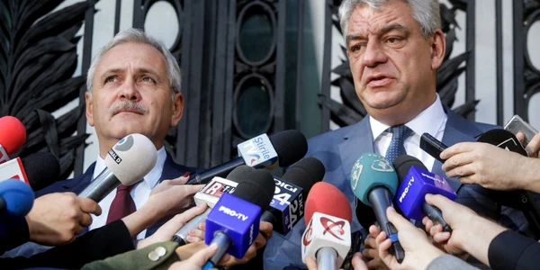 Liviu Dragnea & Mihai Tudose / FOTO Inquam Photos / George Călin / 10 oct 2017
