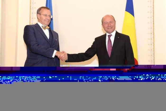 Presedintele Republicii Estonia Toomas Hendrik Ilves a fost primit de Traian Basescu la Palatul Cotroceni FOTO Mediafax
