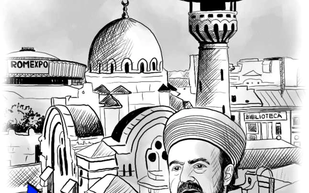 Cea mai mare moschee din Europa va fi ridicată la Bucureşti Desen de Vali Ivan 