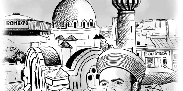Cea mai mare moschee din Europa va fi ridicată la Bucureşti Desen de Vali Ivan 