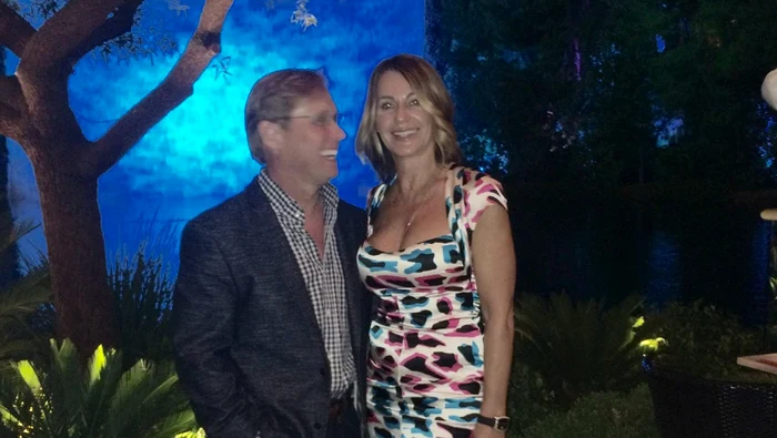 Nadia Comăneci şi Bart Conner, la nunta lorFoto: AP