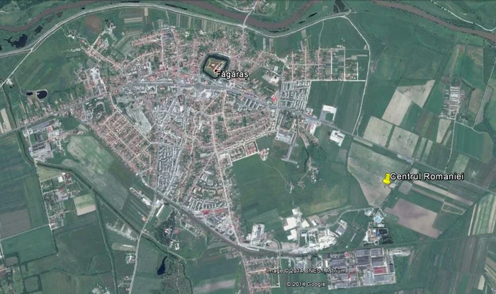 În zona Făgăraș se află centrul României Foto: Google Maps