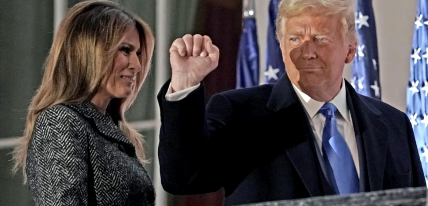 Donald şi Melania Trump cu câteva zile înainte de 3 noiembrie FOTO EPA-EFE