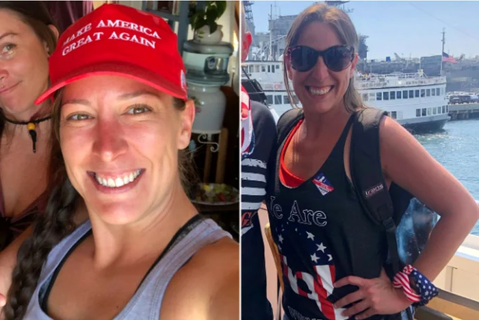 Ashli Babbitt a fost împușcată în piptFoto: Twitter