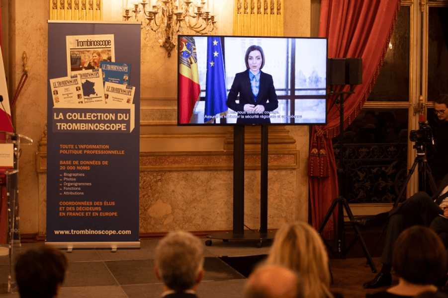Maia Sandu, desemnată personalitatea europeană a anului 2022 la Paris