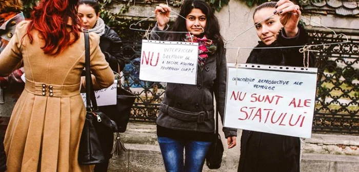 Protest împotriva interzicerii avortului FOTO Lavinia Pollack