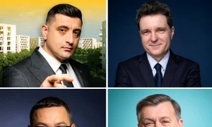 colaj george simion, crin antonescu, victor ponta, nicusor dan jpg