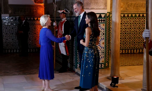 Regele Felipe, Regina Letizia și Ursula von der Leyen foto profimedia (1) jpg