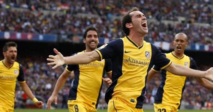Godin, autorul golului egalizator, care i-a adus titlul lui Atletico. FOTO: Marca