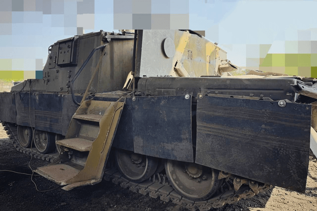 O armă sovietică extrem de rară, văzută pe frontul din Ucraina. Doar patru au fost produse