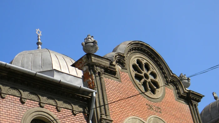Sinagoga Cetăţii de Foc este prima clădire din Europa cu cupolă integral metalică FOTO CRISTIAN FRANŢ