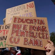 Protest educație - mii de profesori în Piața Victoriei FOTO Inquam / Octav Ganea 