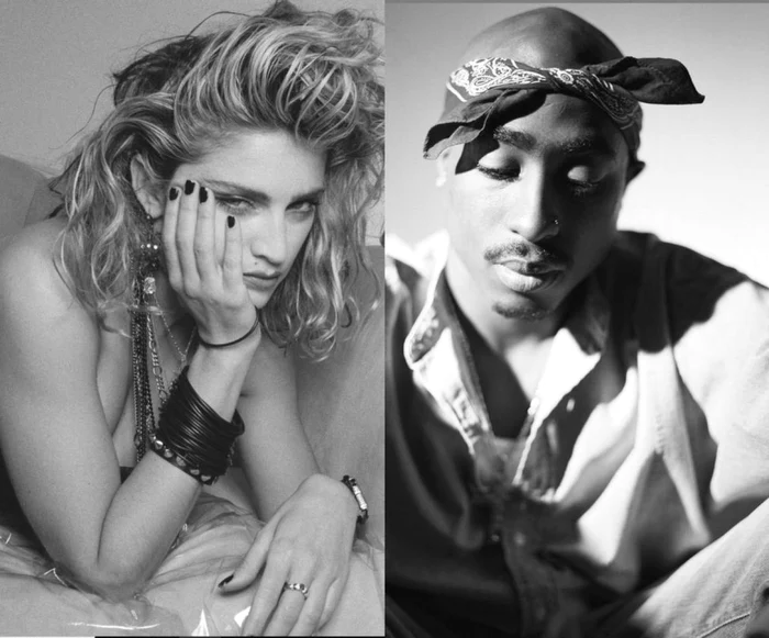 Madonna şi Tupac. Foto: Profimedia