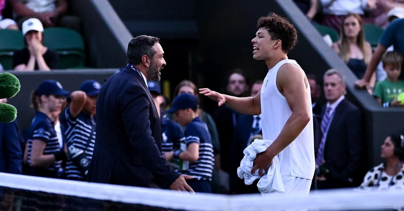 Ben Shelton a protestat vehement la adresa organizatorilor. Foto Getty images 