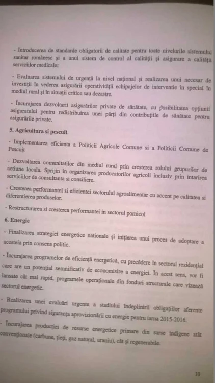 Program de guvernare Dacian Ciolos pagina 10