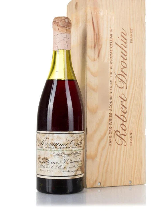 Sticla de vin Domaine de la Romanée-Conti este din 1945 (Foto: Acker)
