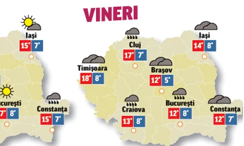 Prognoza meteo pentru următoarele două zile anunță temepraturi normale pentru această perioadă jpeg