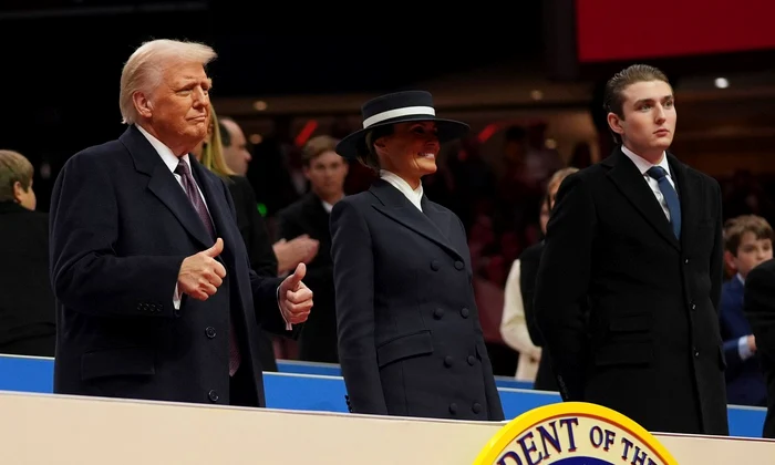Donald Trump cu Melania Trump și cu Barron Trump în ziua învestirii   profimedia 0955832829 jpg