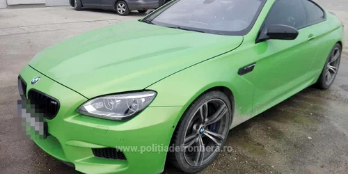 BMW M6 furat din norvegia foto politia de frontiera