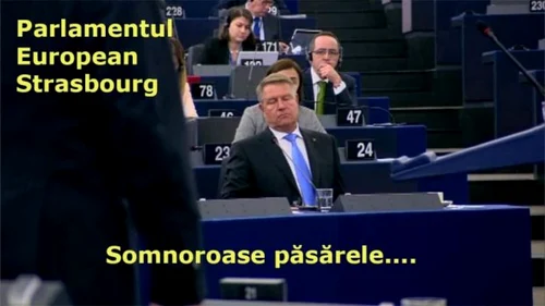 Caricaturi cu Iohannis de pe stick-ul lui Liviu Dragnea