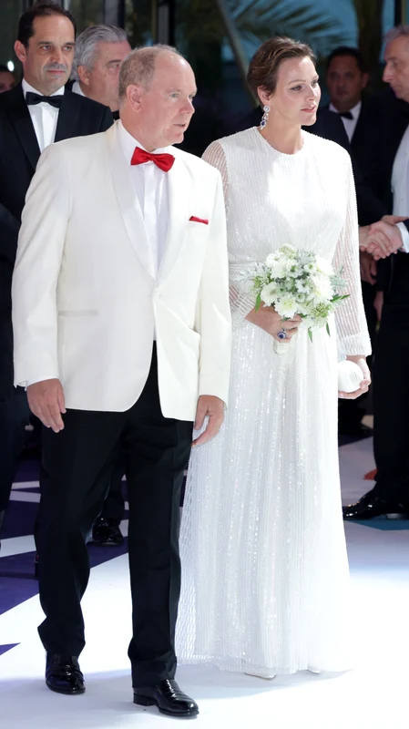 Prințul Albert și Prințesa Charlene la bal