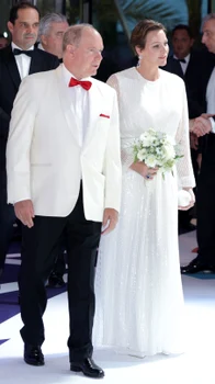 Prințul Albert și Prințesa Charlene la bal