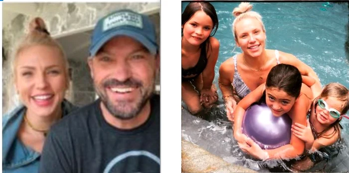 Brian Austin Green împreună cu noua iubită și noua iubită mpreună cu copiii luiFoto: Instagram