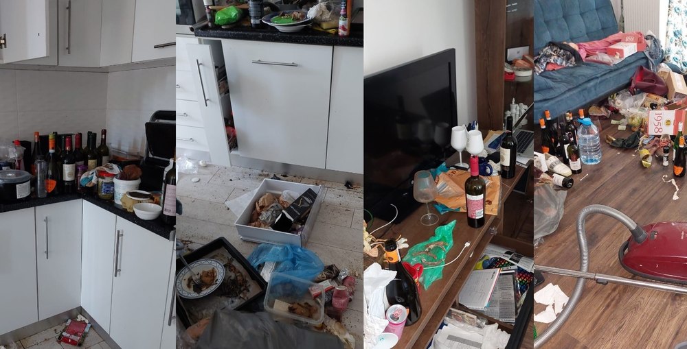 Mizeria cumplită în care trăia o tânără chiriașă. Administratorul a suferit un șoc când a intrat FOTO 