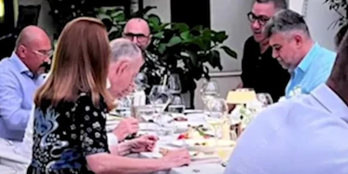 Marcel Ciolacu, Mircea Geoană și Victor Ponta, la restaurant, luni 29 iulie  Foto Captură video YouTube jpg