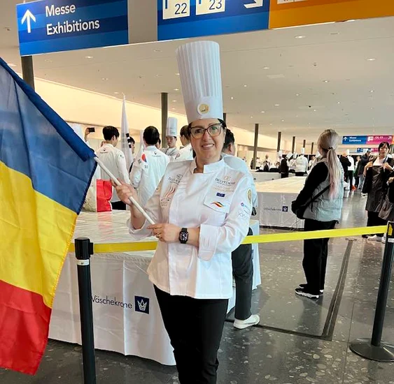 Cornelia Ghișoi la Olimpiada Gastronomică Internațională FOTO Facebook Cornelia Ghișoi