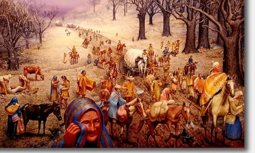 Drumul Lacrimilor: genocidul amerindian prin marș forțat jpeg