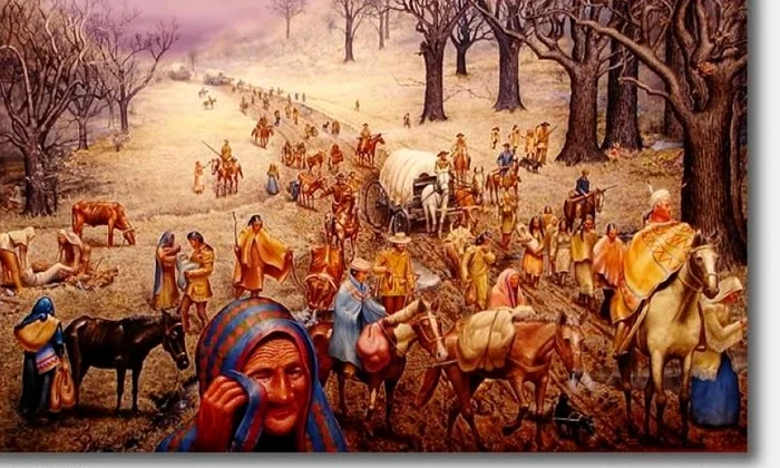 Drumul Lacrimilor: genocidul amerindian prin marș forțat jpeg
