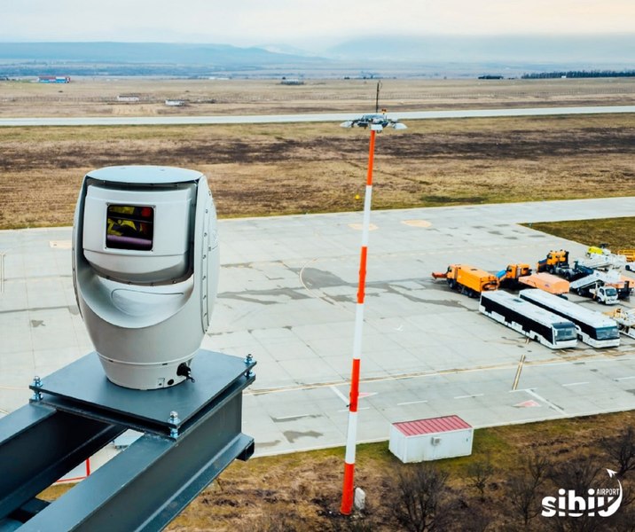 Aeroportul Sibiu, dotat cu cea mai performantă cameră de termoviziune din România, de peste un 1 milion de euro