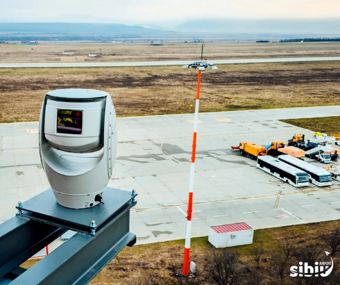 Cea mai performantă cameră de termoviziune din România în dotarea Aeroportului Sibiu Foto AIS