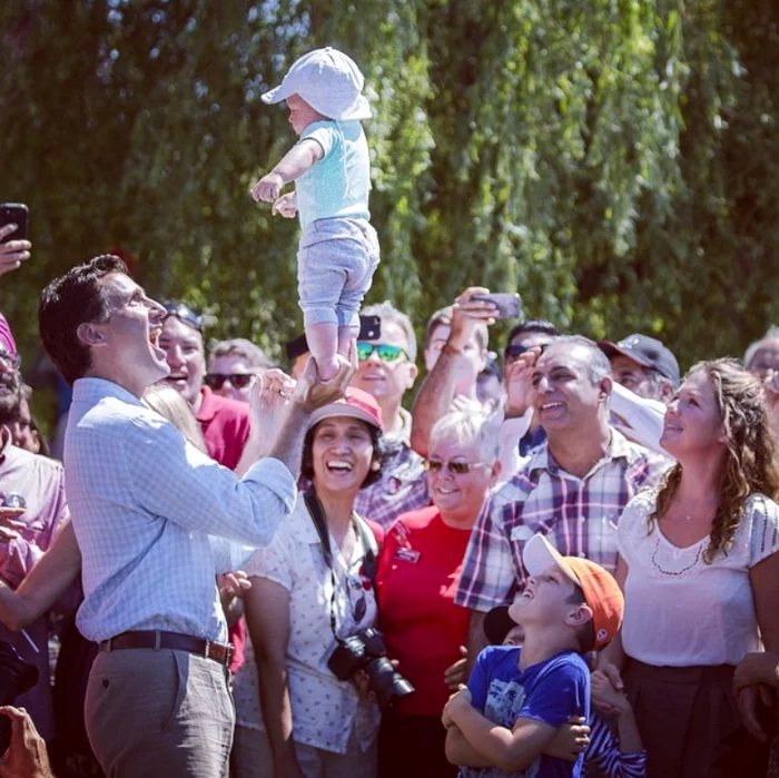 Justin Trudeau, în timpul campaniei electorale