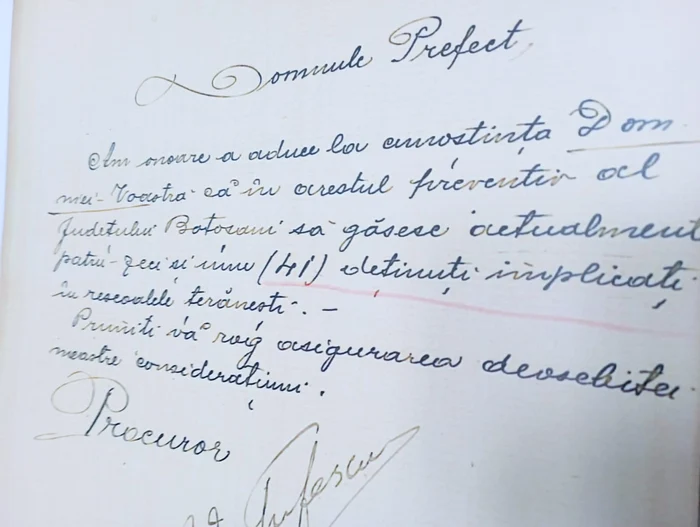 Document din timpul răscoalei FOTO Cosmin Zamfirache