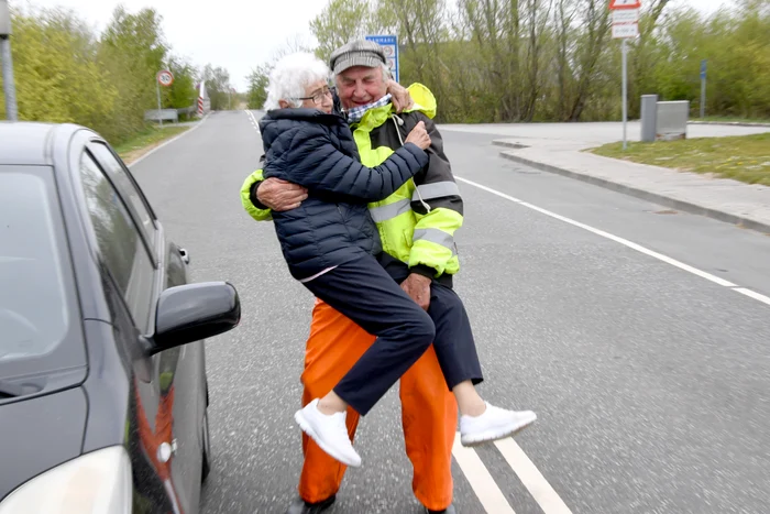 Momentul emoționant dintre cei doi