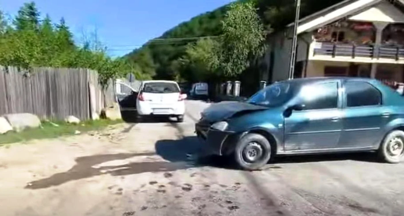 Accident în comuna Berevoiești FOTO: Captură video