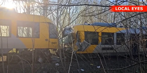 Accident feroviar grav în Danemarca. FOTO: captură video https://jyllands-posten.dk