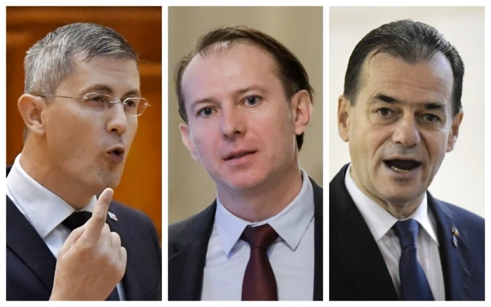 Dan Barna, Florin Cîţu şi Ludovic Orban FOTO Mediafax Foto/Inquam Photos