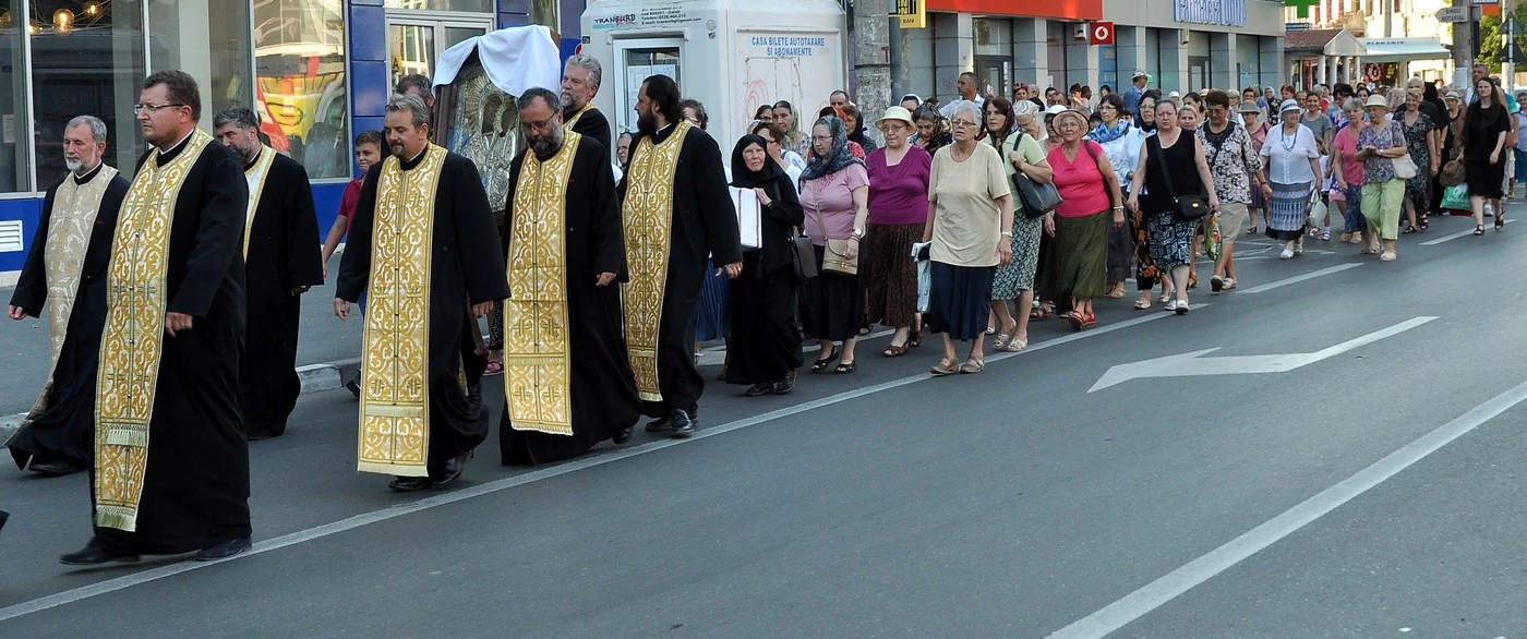 Icoana făcătoare de minuni, în pelerinaj timp de două săptămâni FOTO: Arhiepiscopia Dunării de Jos